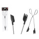 PINCE DE CUISINE EN ACIER NOIR