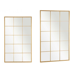 MIROIR FENETRE OR 150X90CM
