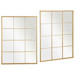 MIROIR FENETRE OR 120X90CM
