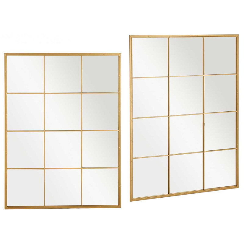 WINDOW MIRROR GOLD 120X90CM