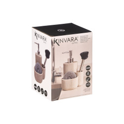 DOSIFICADOR COCINA ESTROPAJO CEPILLO CREMA