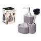 KITCHEN DISPENSER SCOURING PAD BRUSH GRAY