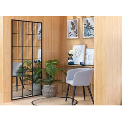 MIROIR FENETRE NOIR 180X90CM