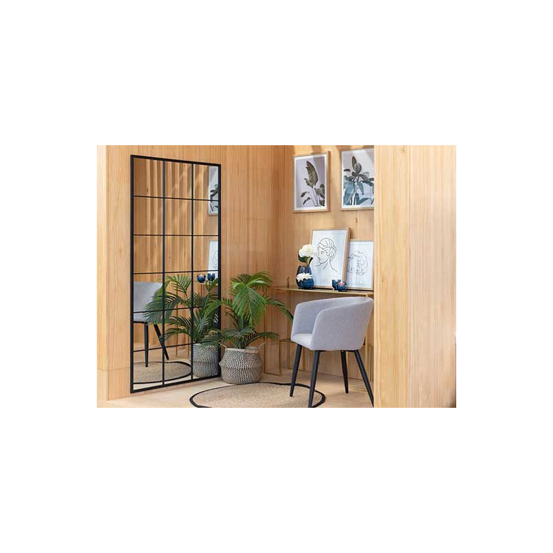 MIROIR FENETRE NOIR 180X90CM