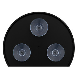 ESPELHO COM VENTOSA AMPLIAÇÃO PRETO