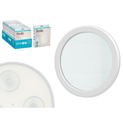 ESPELHO COM VENTOSA AMPLIAÇÃO BRANCO