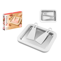 SET ICE CREAM MAKER 1 BOARD 2 SPATULAS