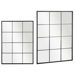MIROIR FENETRE NOIR 120X90CM