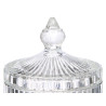 GLASS STRIPED CANDY DISH 8,5X14CM
