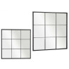 MIROIR FENETRE NOIR 90X90CM