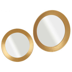 SPECCHIO ROTONDO DORATO 80CM