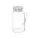 BROCCA ROTONDA BOROSILICATO COPERCHIO ACCIAIO 1,2L