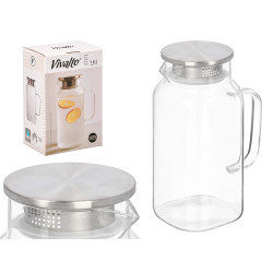 COUVERCLE PICHET CARRE BOROSILICATE 1,5L