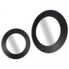 MIROIR ROND NOIR 60CM