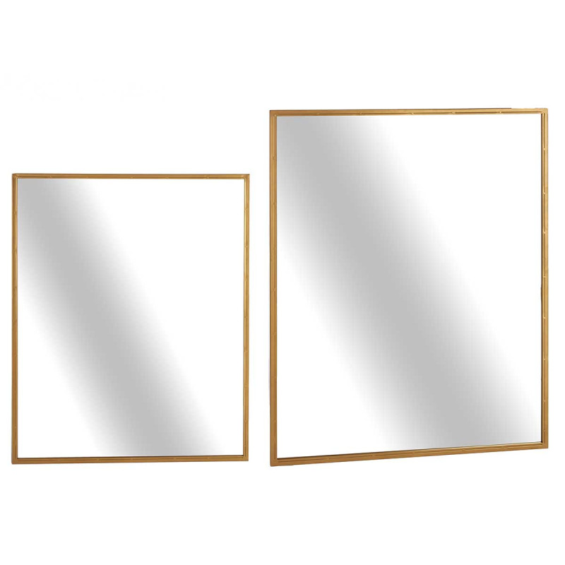 ESPEJO RECTANGULAR DORADO 110CM