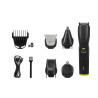 SET CORTA-CABELO 12 ACC SUPORTE PRETO 600MAH USB T