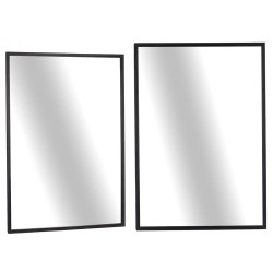 ESPEJO RECTANGULAR NEGRO 100CM