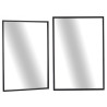 MIROIR RECTANGULAIRE NOIR 100CM