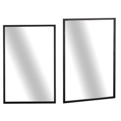 ESPEJO RECTANGULAR NEGRO 90CM