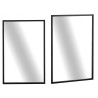 ESPEJO RECTANGULAR NEGRO 90CM