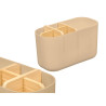 ORGANISATEUR PLASTIQUE BAMBOU 5 TROUS BEIGE