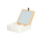 ORGANIZZATORE SPECCHI PLASTICA BAMBU BIANCO