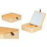 ORGANIZADOR PLASTICO ESPEJO BAMBU BEIGE