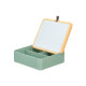 GREEN BAMBOO PLASTIC MIRROR ORGANIZER