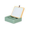 GREEN BAMBOO PLASTIC MIRROR ORGANIZER
