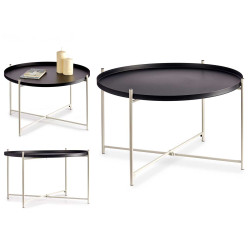 TABLE RONDE NOIR