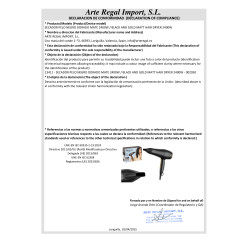 ASCIUGACAPELLI NERO DORATO MATTE 2400W