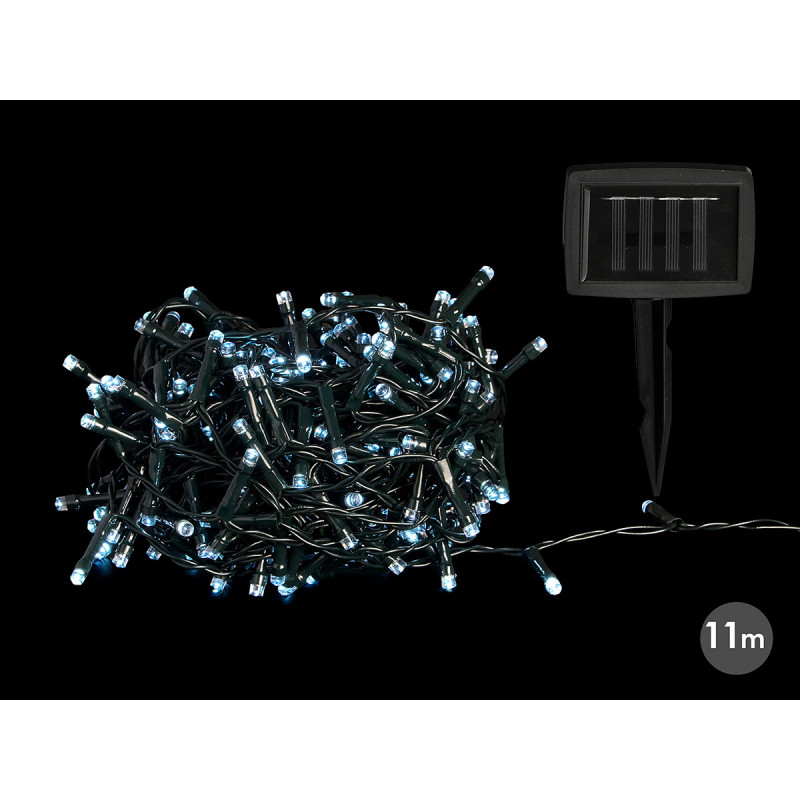 TIRA SOLAR 8M 100 LED LUZ FRIA