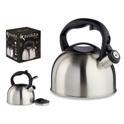 CHALEIRA AÇO INOX 2,5L ASA PLASTICO