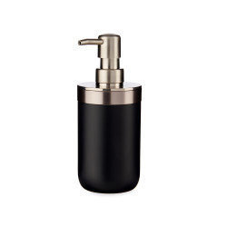 SILVER BLACK SOAP DISPENSER 350ML