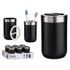 SILVER BLACK TOOTH BRUSH HOLDER 
