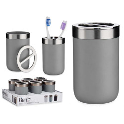 SILVER GREY TOOTH BRUSH HOLDER 