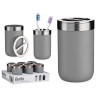 SILVER GREY TOOTH BRUSH HOLDER 