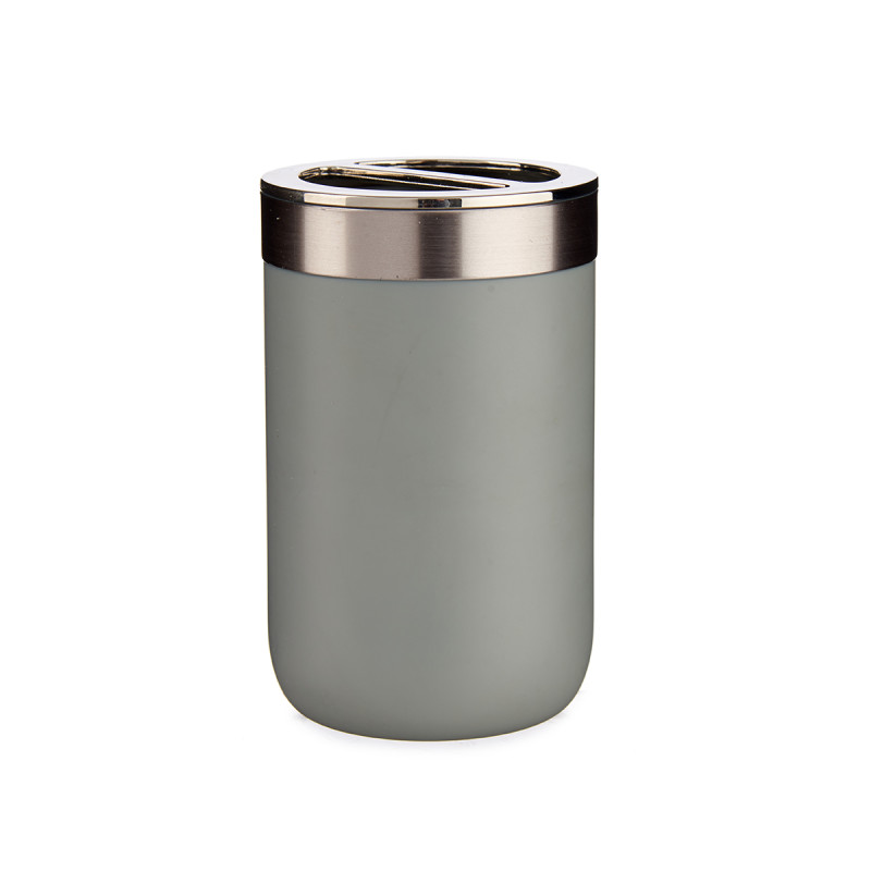 SILVER GREY TOOTH BRUSH HOLDER 