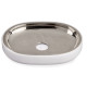 SILVER WHITE SOAP DISH