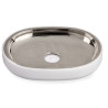 SILVER WHITE SOAP DISH