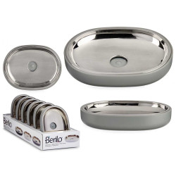 PORTE-SAVON ARGENTÉ GRIS