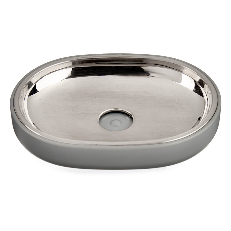 PORTASAPONE ARGENTATO GRIGIO