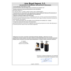 PORTASAPONE DOSIFICATORE NERO CON BAMBU