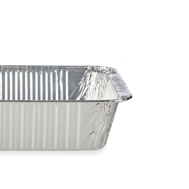 SET OF 4 RECTANGULAR ALUMINIUN TRAYS