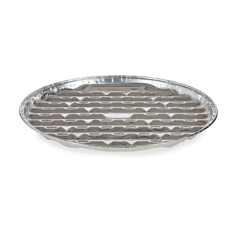 SET OF 4 ROUND GRILL/PIZZA ALUMIN TRAYS