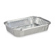 SET OF 2 DEEP ALUMINIUN TRAYS W/COVER