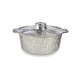 SET 3 CASSEROLES ALUMINIUM AVEC COUVERCLE PETIT
