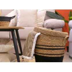 CESTO MULTIUSOS GRANDE CINZENTO ALGA COM TAMPA 