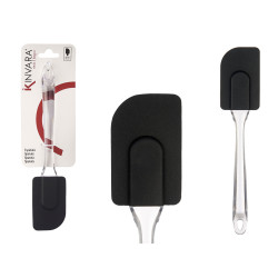 KITCHEN SPATULA TRANSPARENT BLACK SILICONE