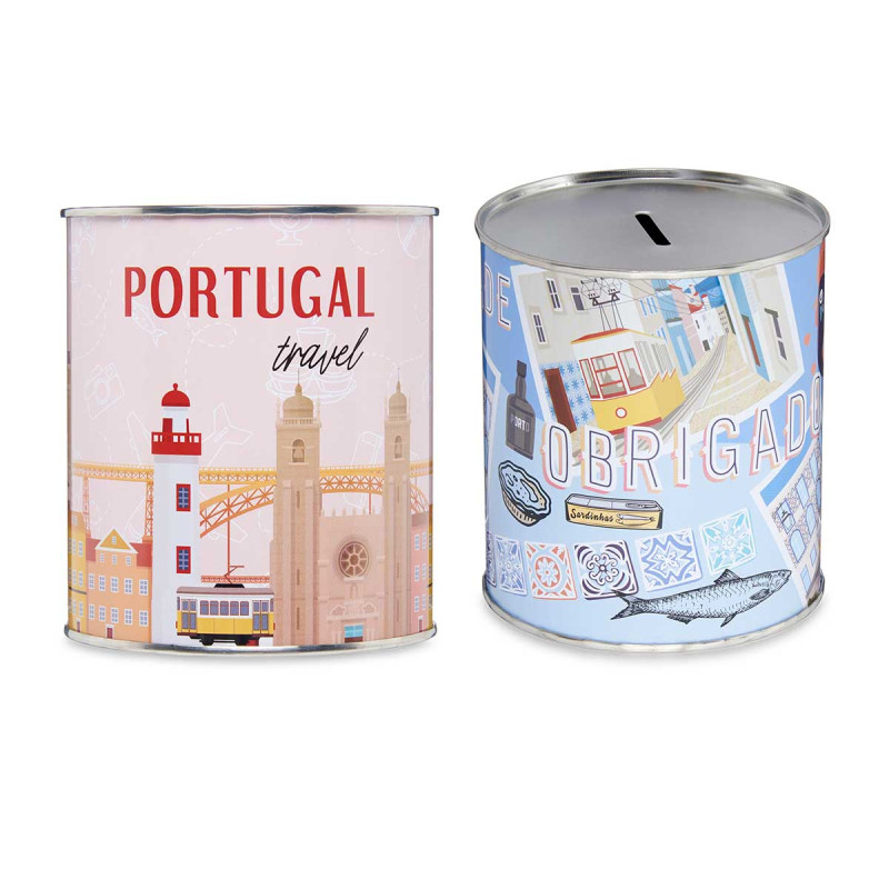 SALVADANAIO METALLO 1K PORTOGHESE AS 2